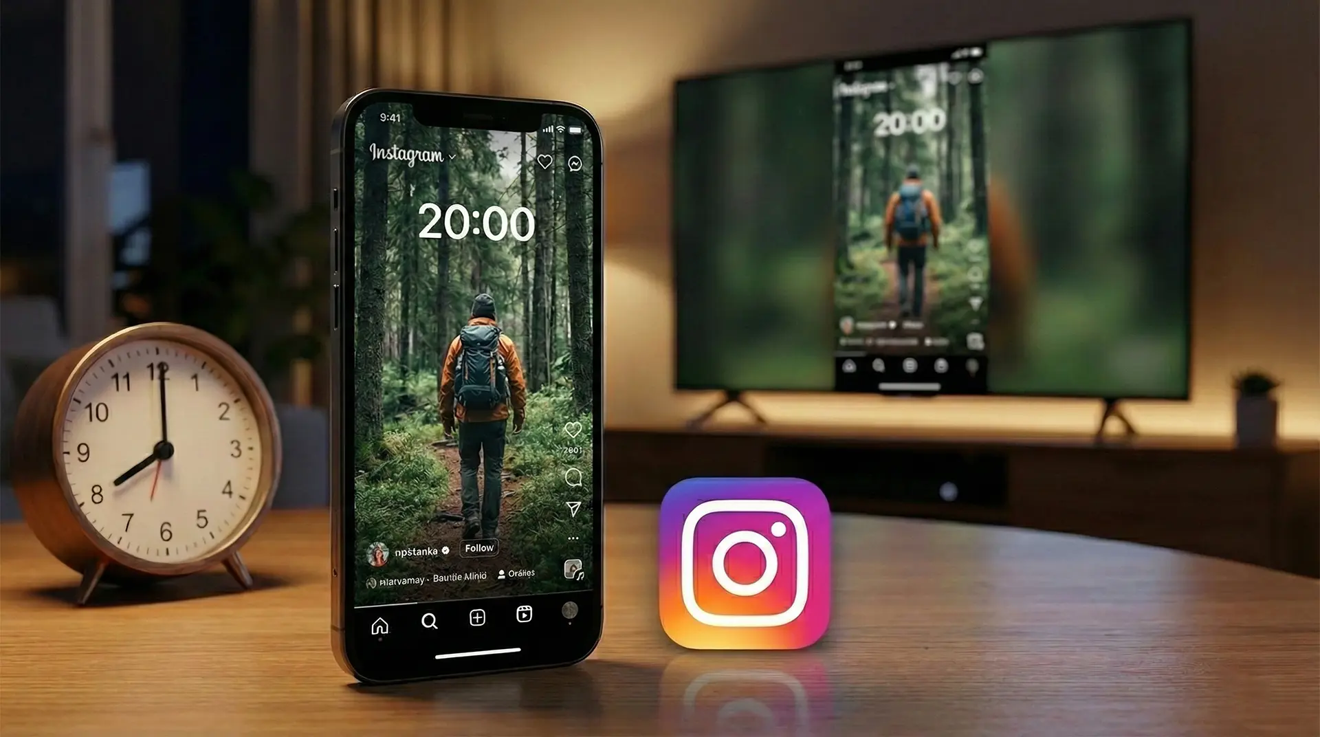 Interfaz de Instagram mostrando un Reel de larga duración