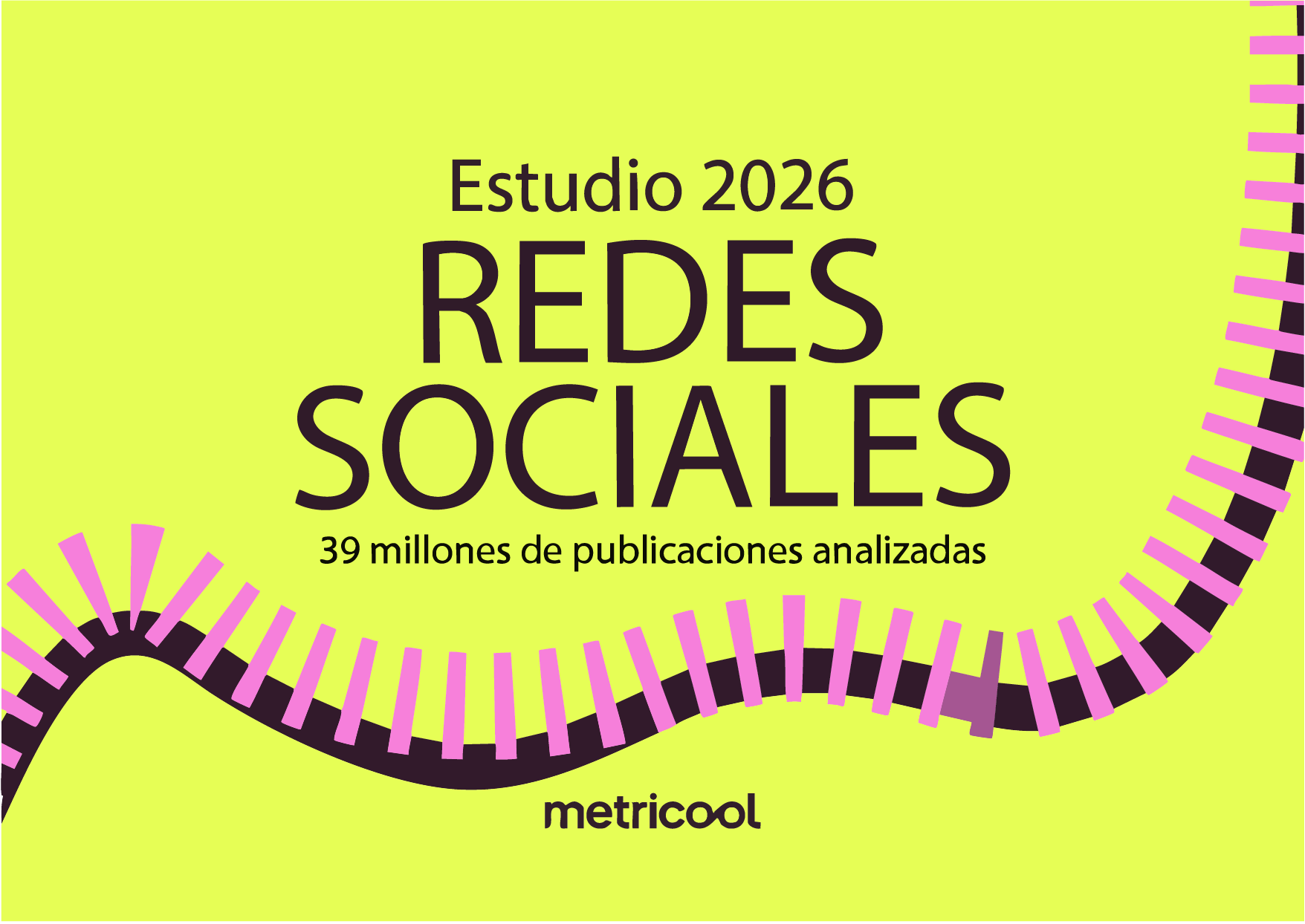 Gráfico de barras mostrando crecimiento en redes sociales Estudio 2026